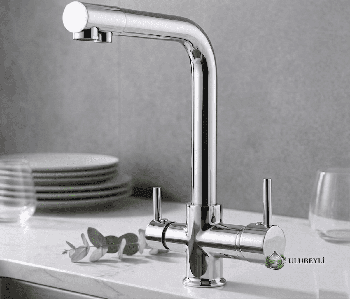 Üçlü Lavabo Musluğu